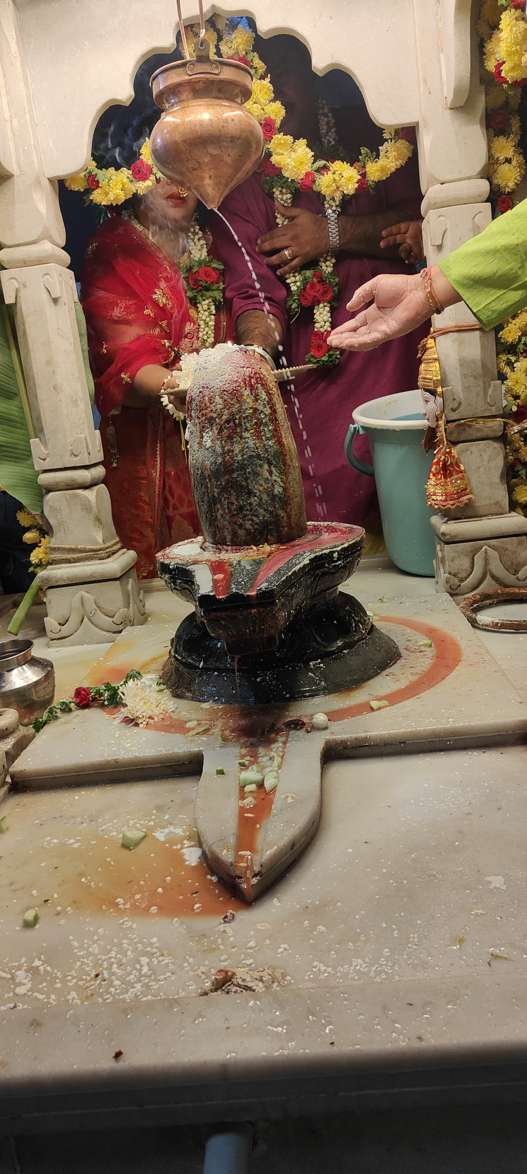 Mandir prayer setup